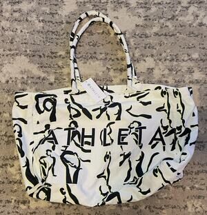 Athleta Power of She Abstract Canvas Tote Bag NWT